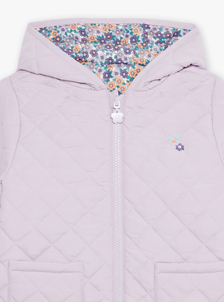 Veste mauve réversible