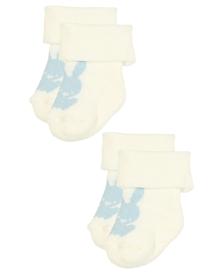 Erstlings-Socken EWI PLÜSCH 6er-Pack in hellblau