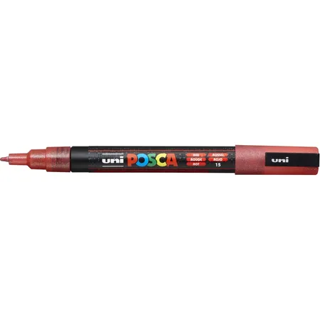 Posca Marker UNI POSCA PC-3M Glitter rot