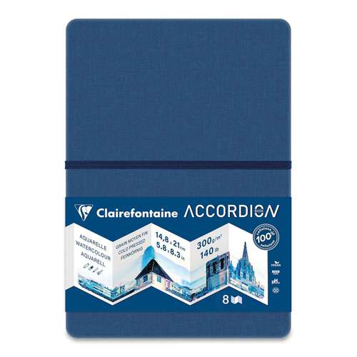 Clairefontaine Akkordeon-Aquarell-Zeichenbuch