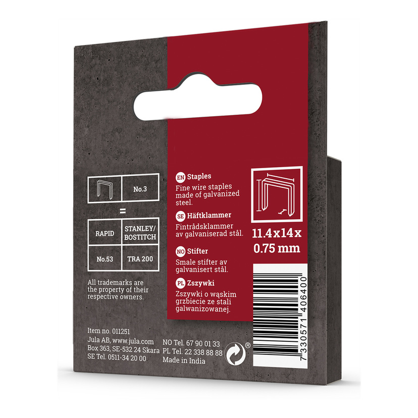 Stifter 1000-pk No. 3 14 mm
