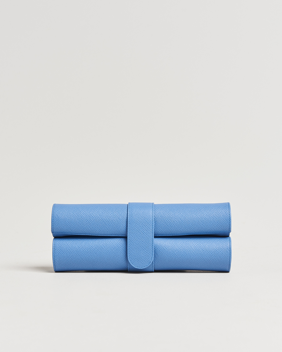 Smythson Panama Chess Roll Nile Blue