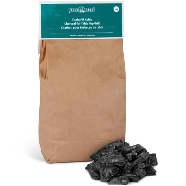Réchaud à gaz randonnée FEUERHAND CHARBON POUR BARBECUE DE TABLE 1KG CHARCOAL