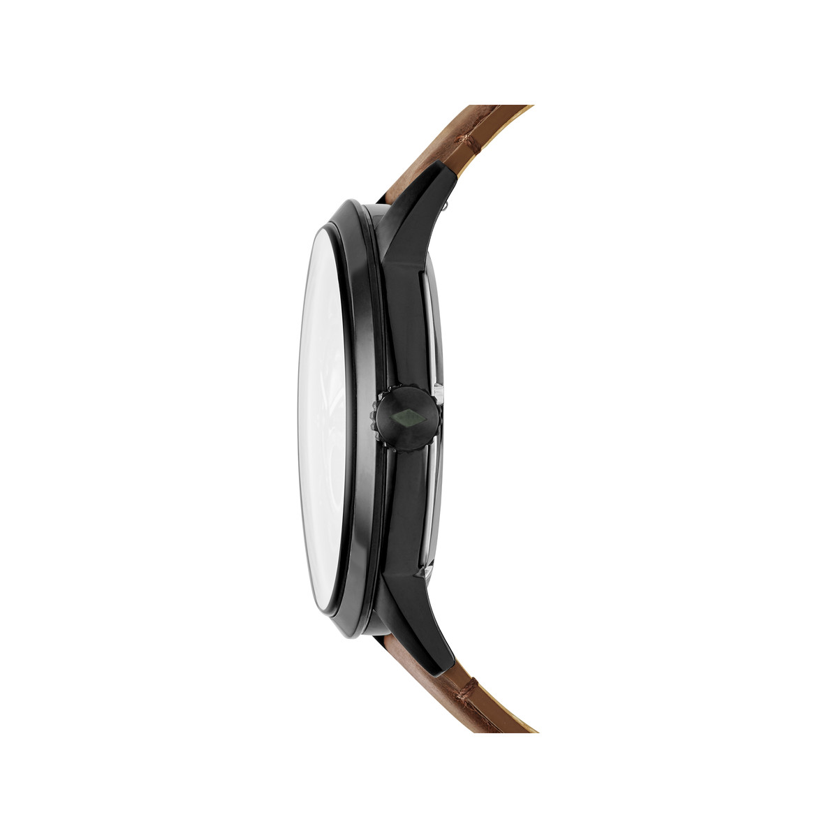 Montre Fossil homme automatique acier cuir marron
