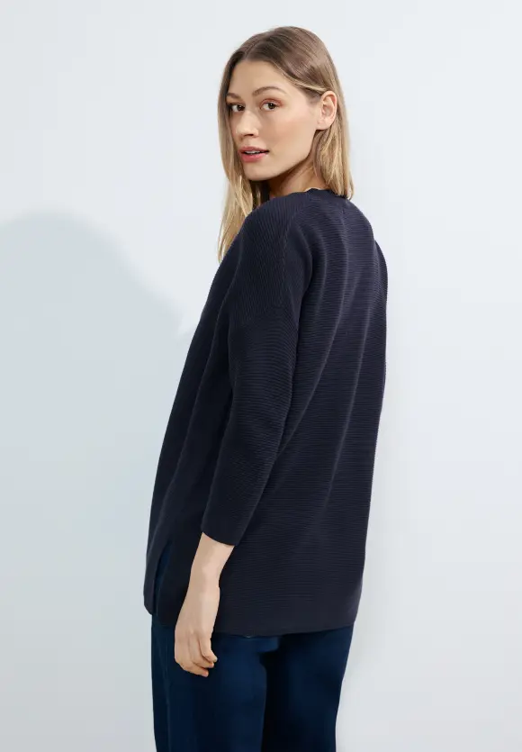 Offener Struktur Cardigan - universal blue