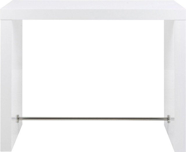 SalesFever Bartisch »Hochtisch im eleganten Stil« Edle Querstrebe in Chromoptik aus rostfreiem Stahl
