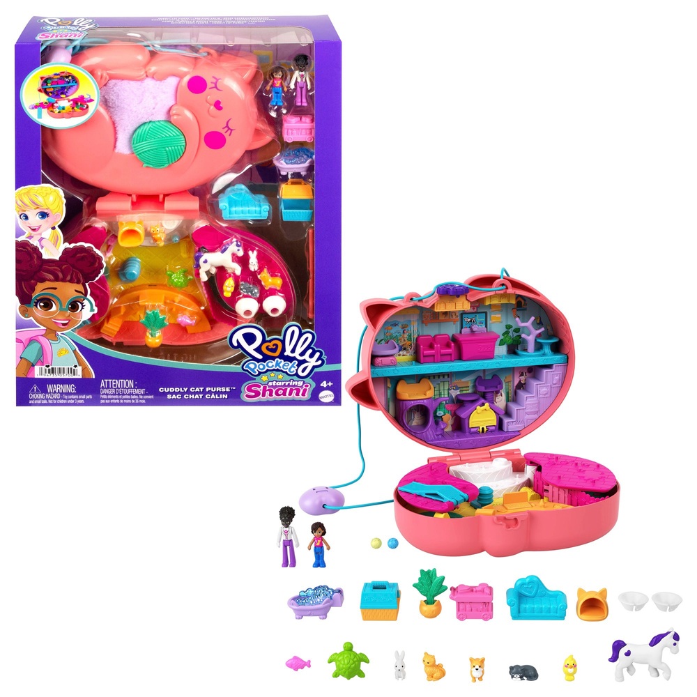 Polly Pocket Kuschelkatzen-Geldbörse Kompakt