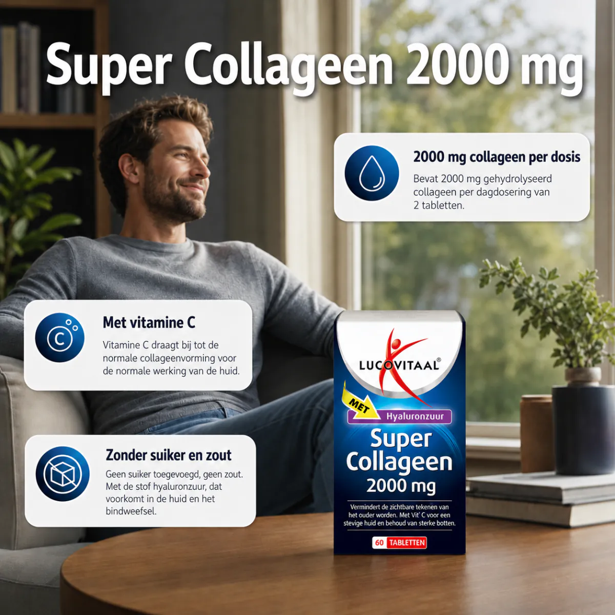 Super Collageen 2000 mg Tabletten