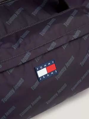 Bolsa de viagem exclusiva com estampa de logotipo reciclado