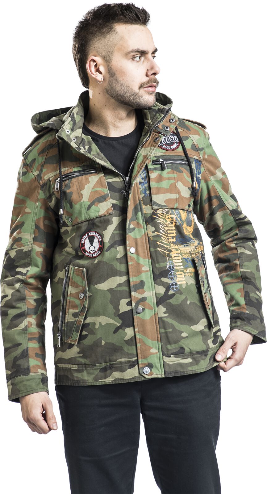 Veste Militaire Camouflage | Rock Rebel by EMP Veste mi-saison