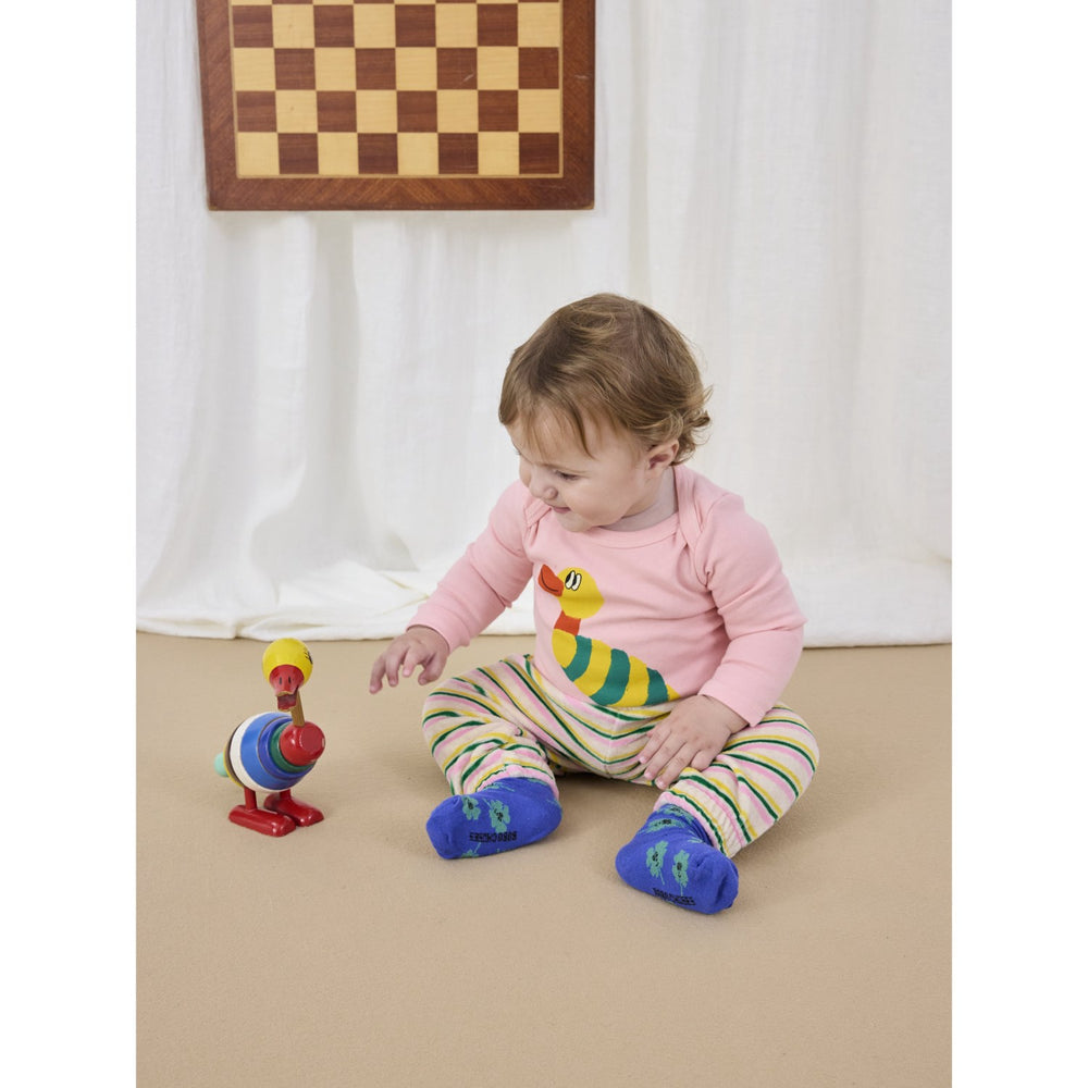 Køb Bobo Choses Light Pink Stripped Duck Body