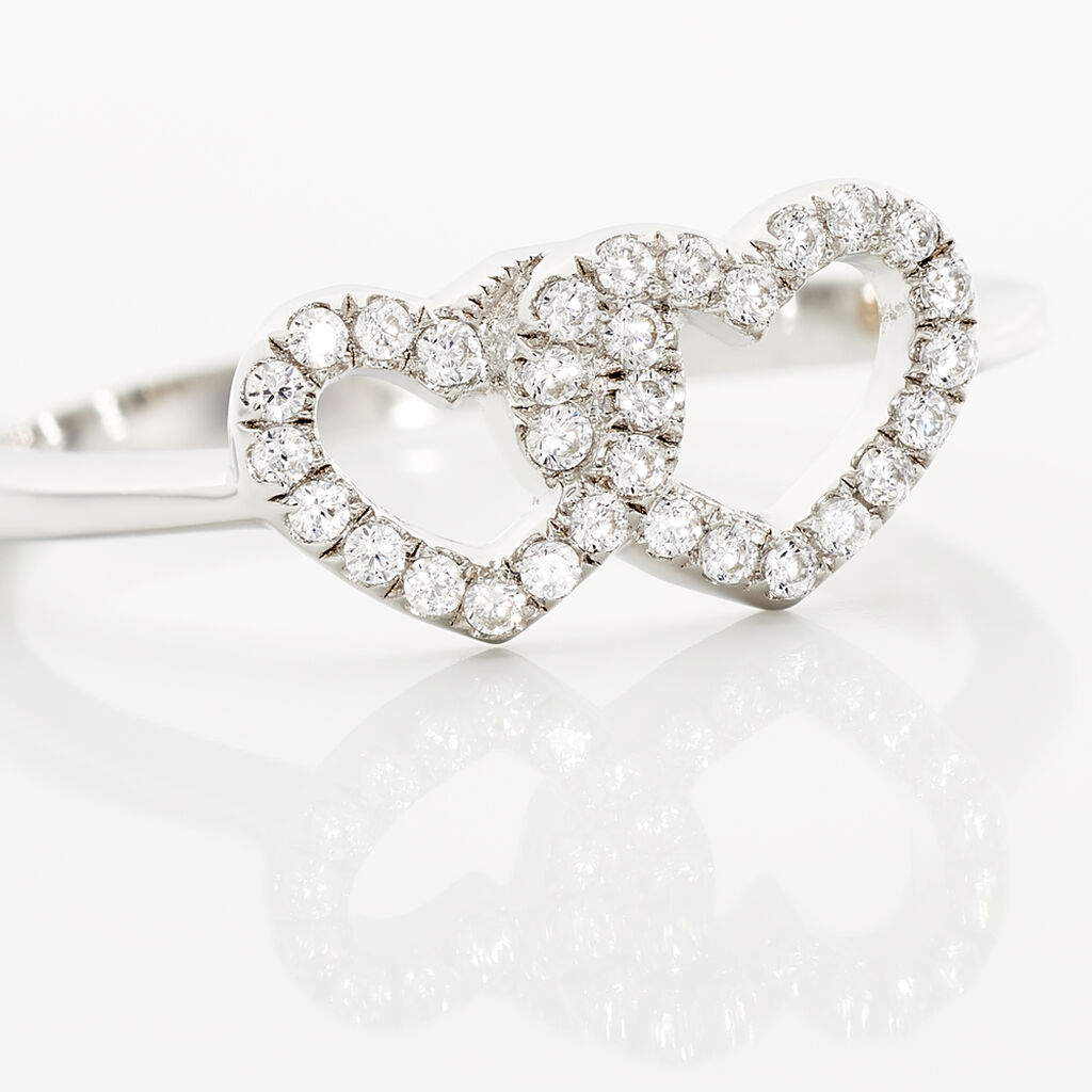 Bague Anne-ael Argent Blanc Oxyde De Zirconium