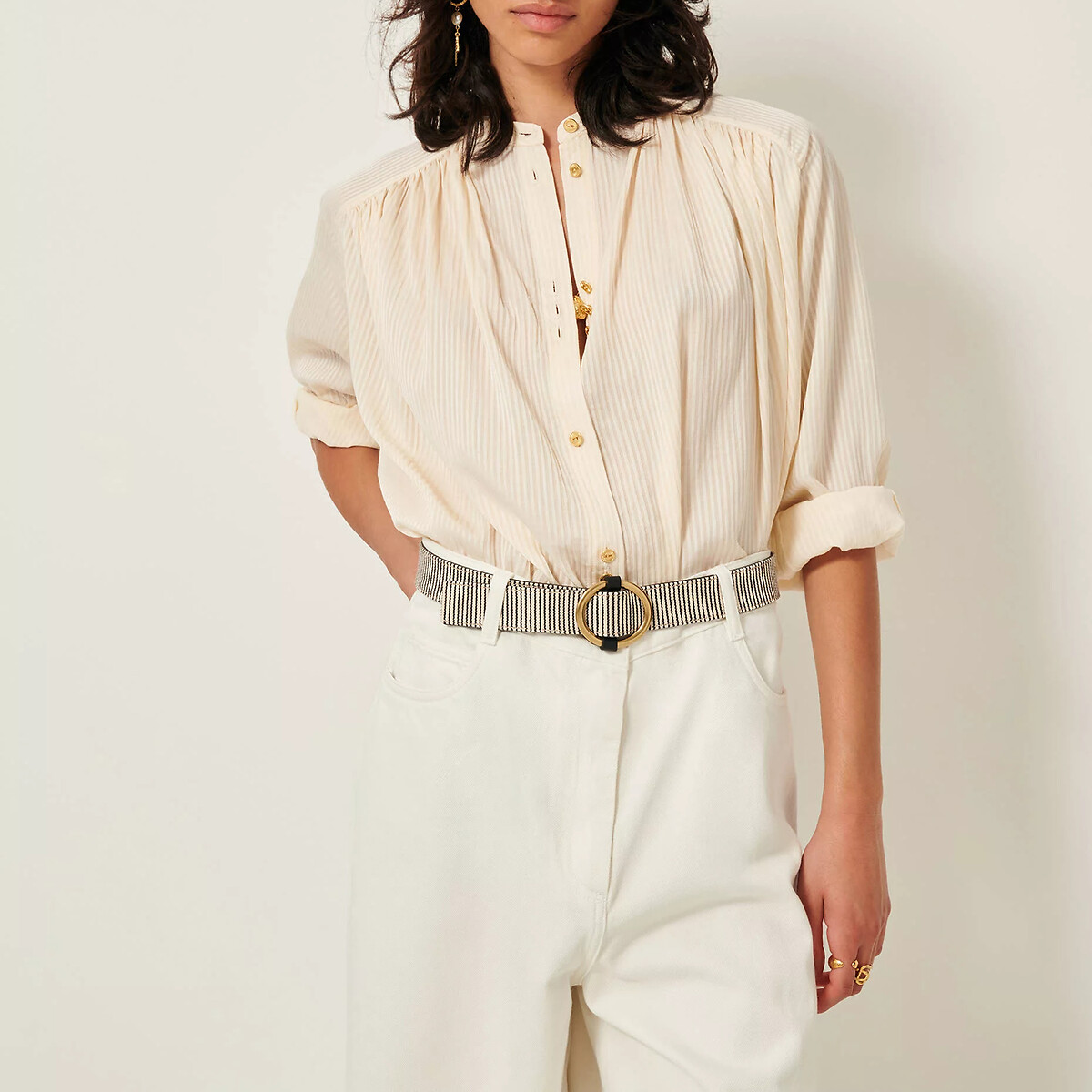 SESSUN<br>Blusa listrada folgada, STALIGHT