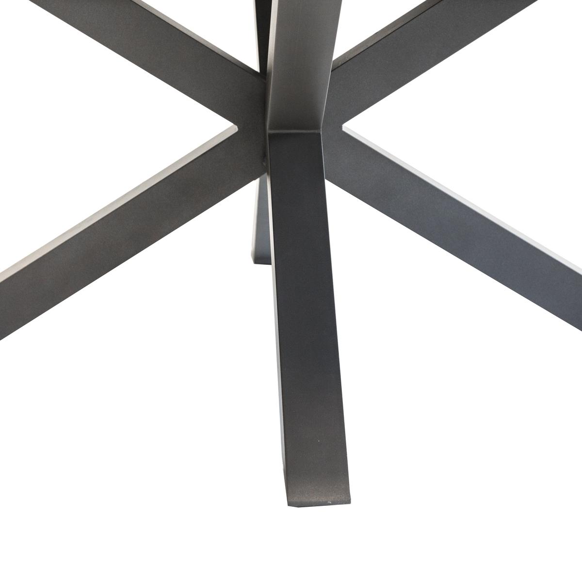 TABLE EMBRUNS ALUMINIUM MACADAMIA 8 PLACES