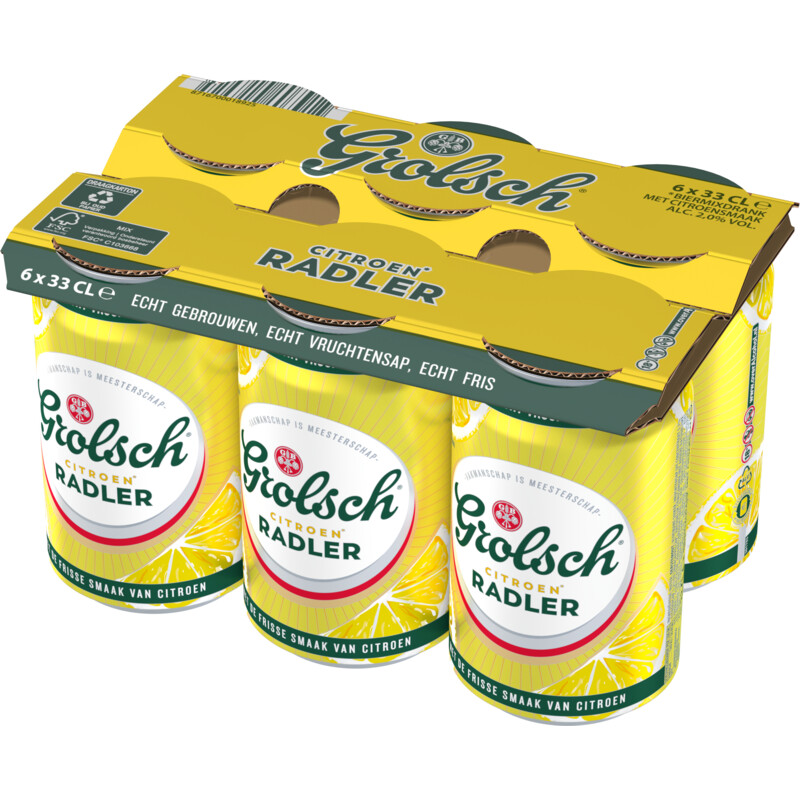Grolsch Radler citroen 2.0 6-pack