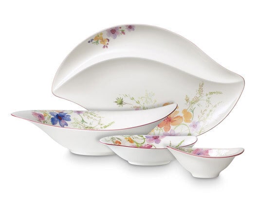 Villeroy & Boch Schale /Schüssel 18 x 21 cm MARIEFLEUR SERVE & SALAD mit Blumendekor