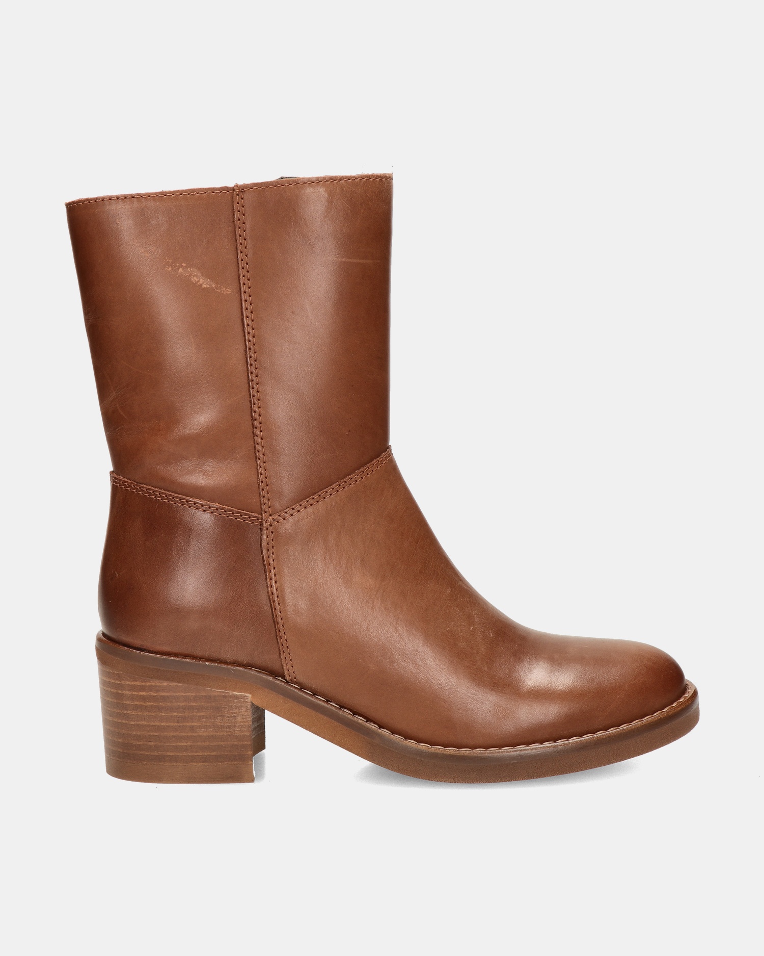 Nelson Rits- & gesloten boots  - cognac
