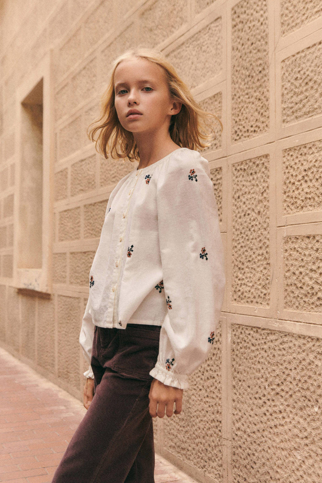 Mango Kids blouse wit