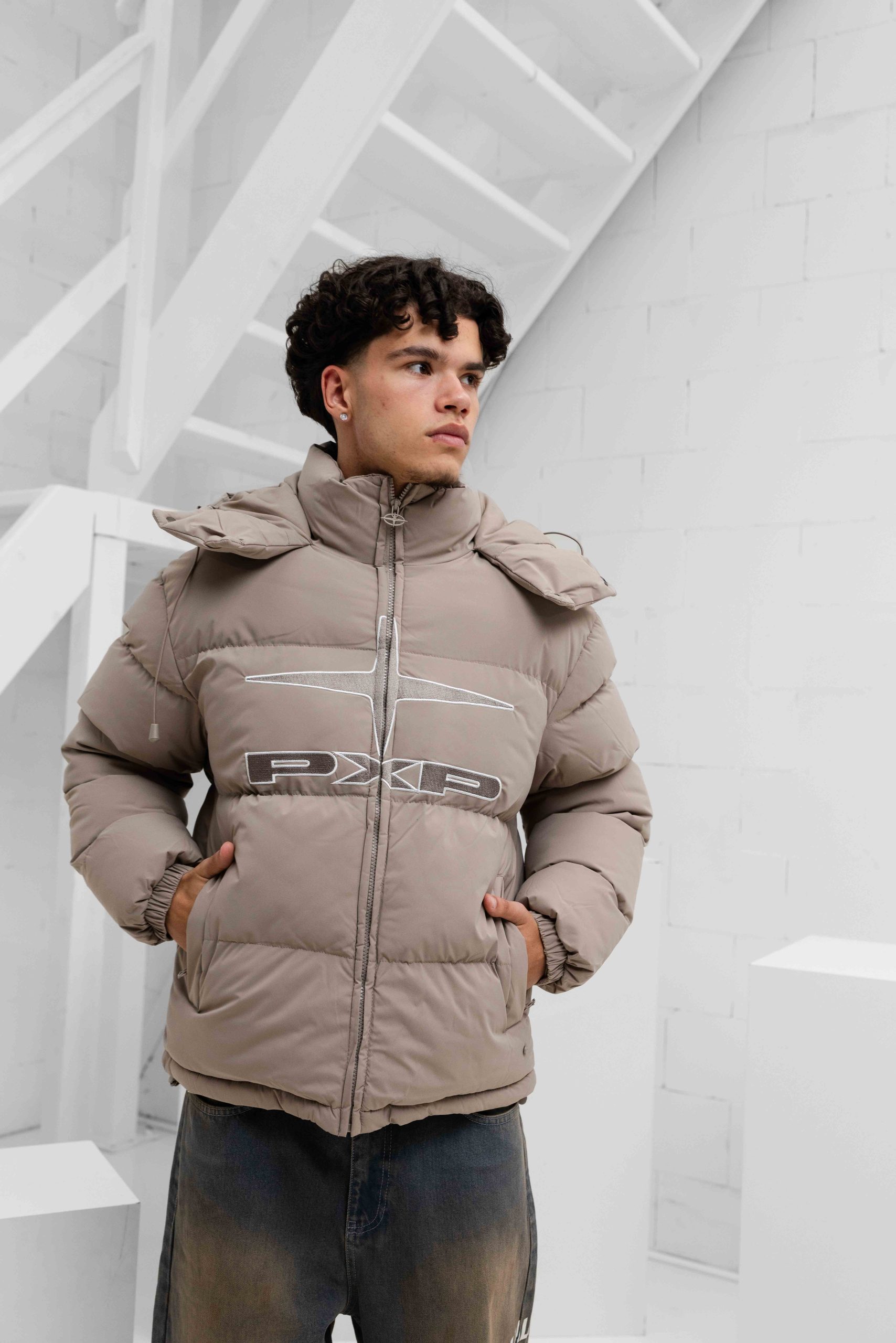 Project X Paris Essentials Winterjas Heren Beige