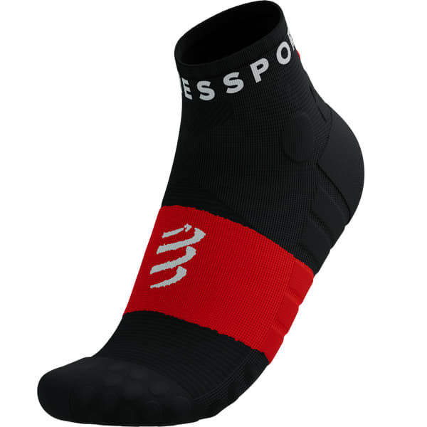 Chaussette running COMPRESSPORT ULTRA TRAIL LOW SOCKS BLACK/RED