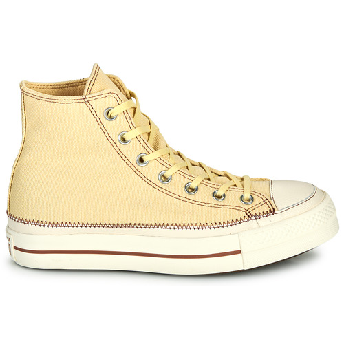Converse - CHUCK TAYLOR ALL STAR LIFT PLATFORM CONTRAST STITCHING - Beige