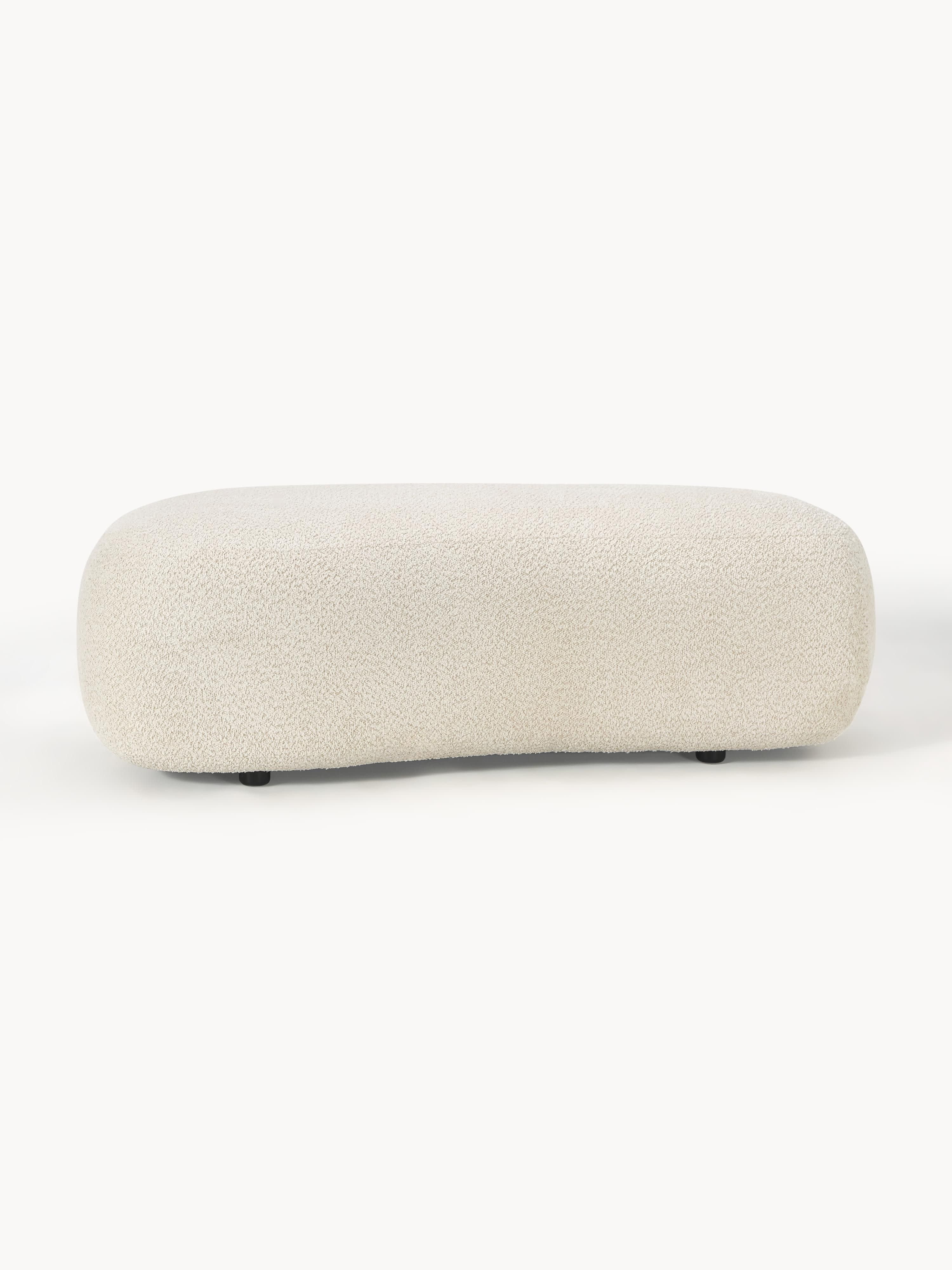 XL poef Alba van teddy bouclé