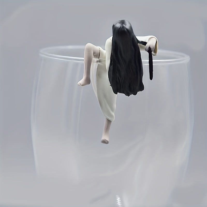 (2-tlg. Set) Halloween Trinkglas Zubehör Grusel Party Deko für Glas / Tasse / Becher - Horror Mädchen / Junge