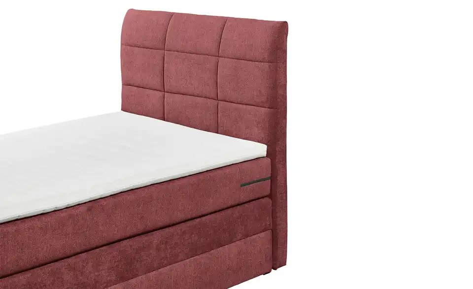 Boxspringbett Kuba 3 Rot 120 cm