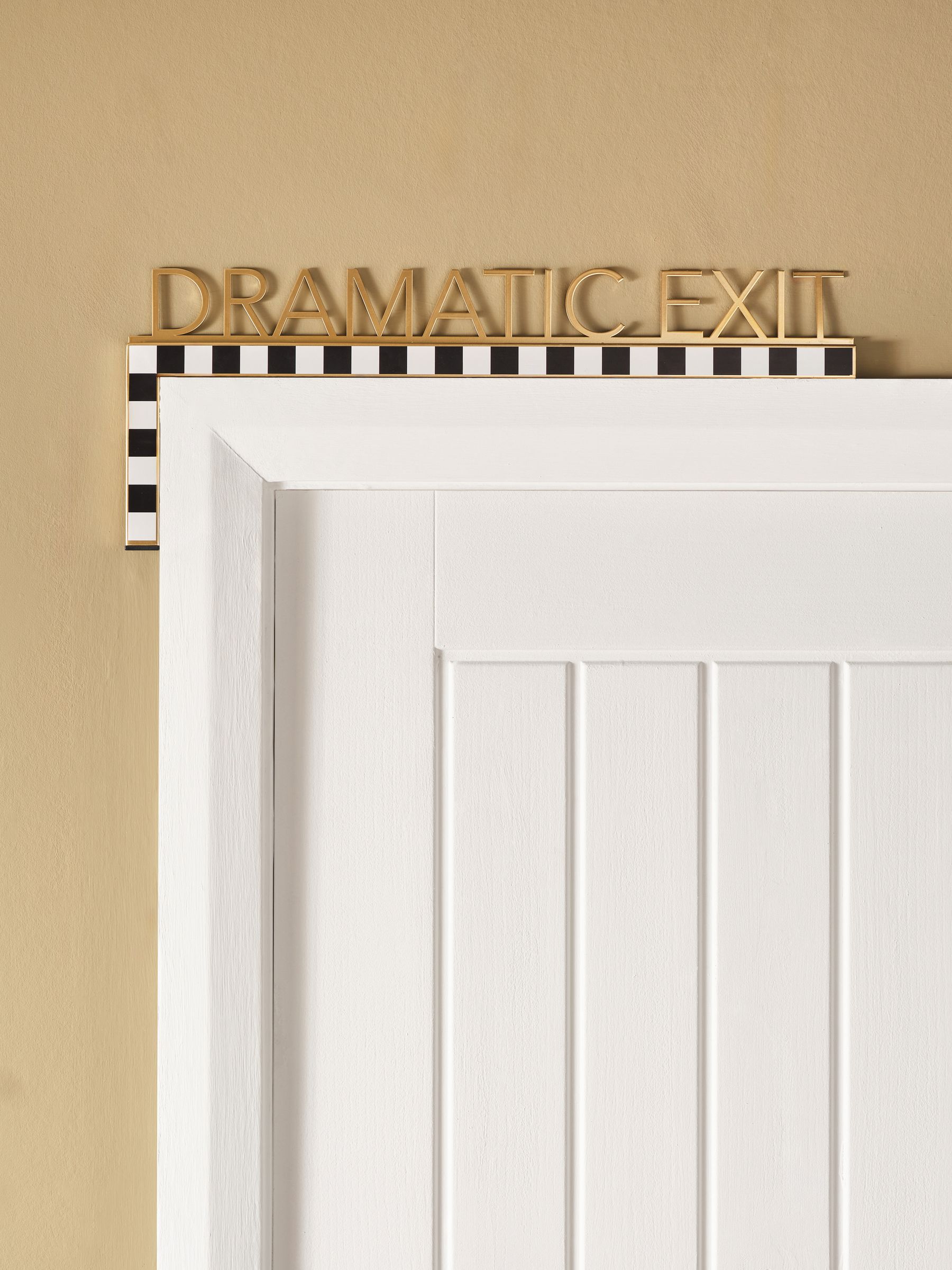 Dramatic Exit Metal Overdoor Wall Sign