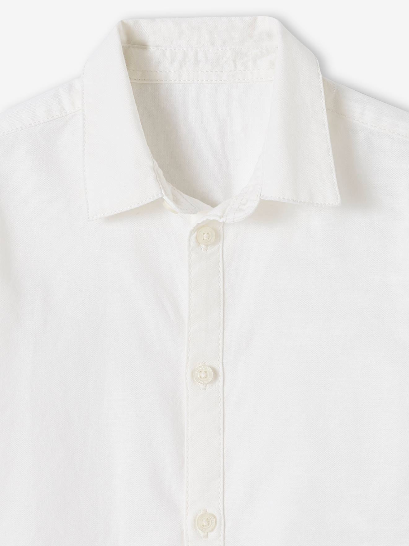 Camisa Oxford branca para meninos