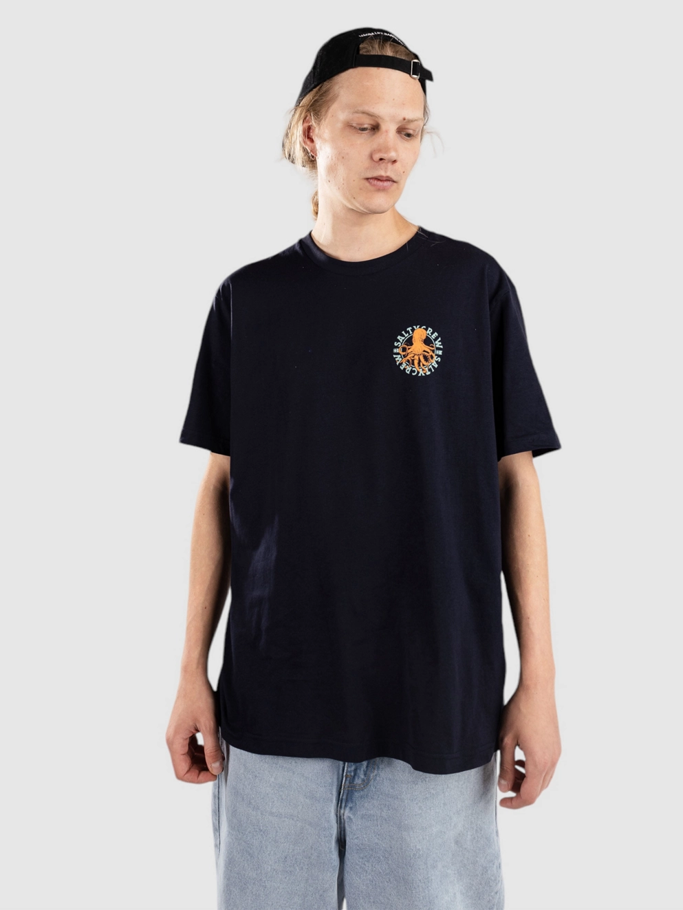 Salty Crew Tentacles Premium T-Shirt navy