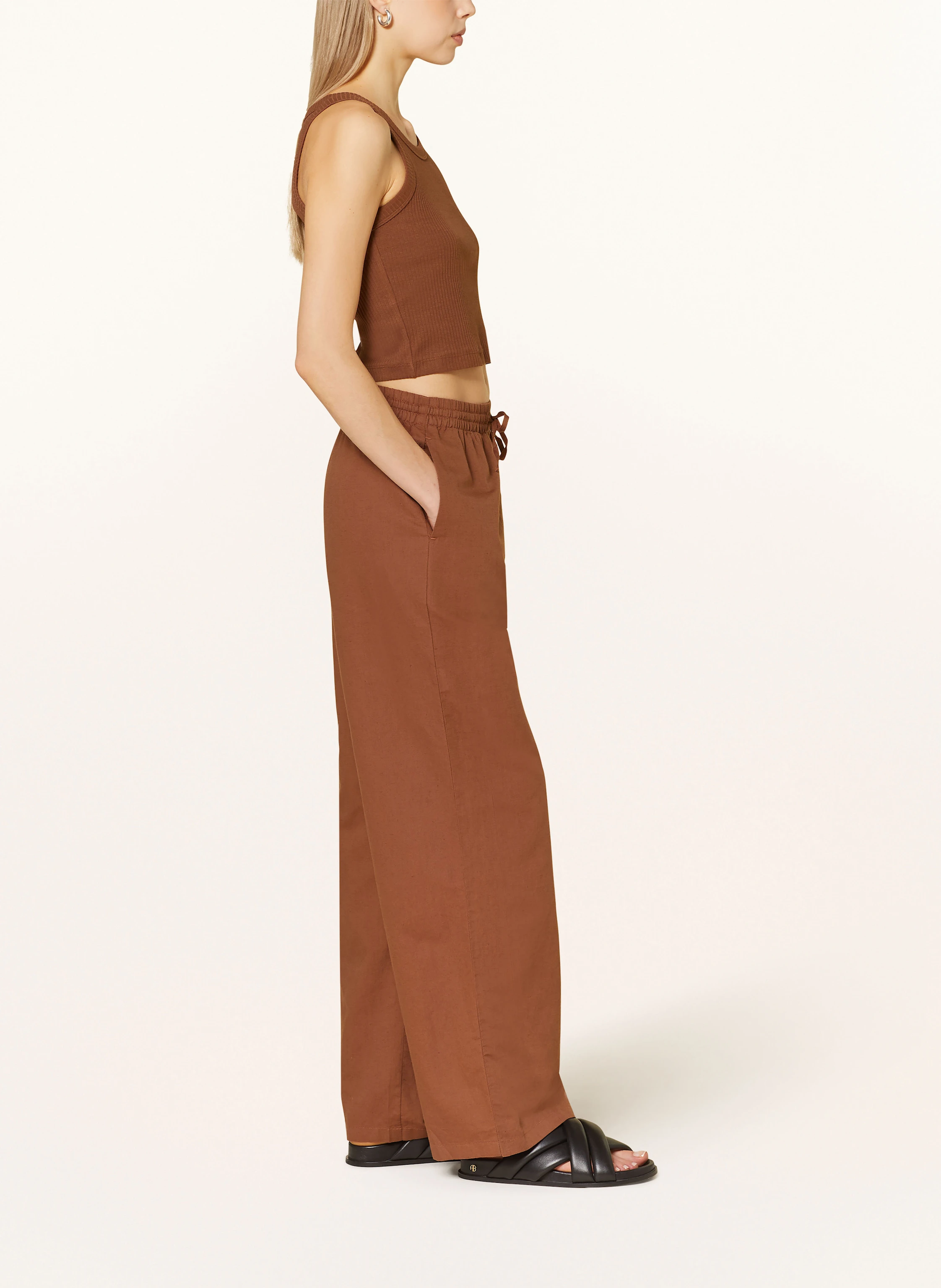 Marc O'Polo DENIM Marlenehose mit Leinen