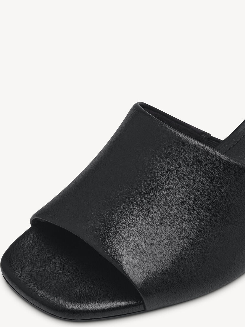 Leren Slipper - zwart