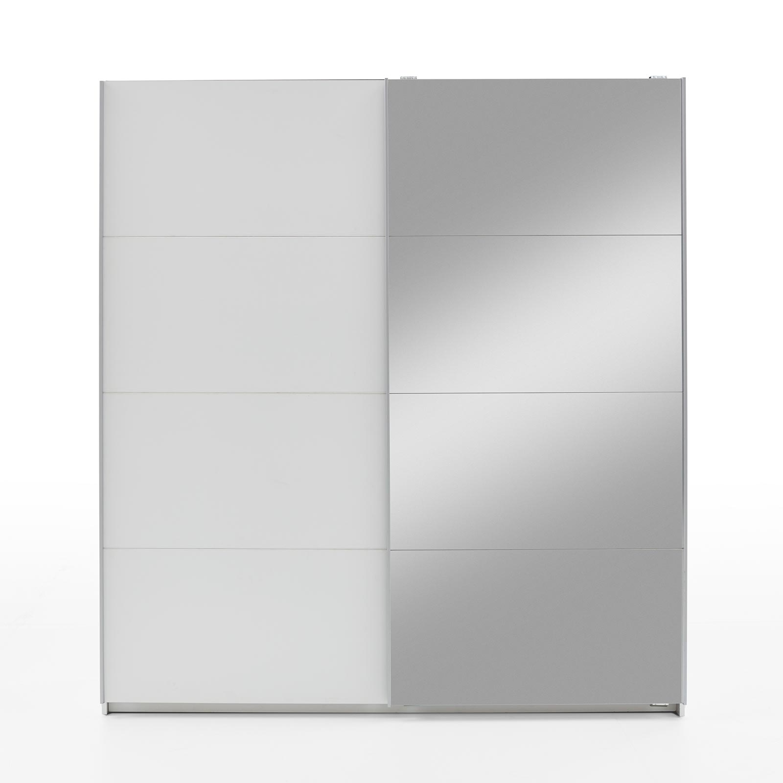 Schwebetürenschrank - alpinweiß - 181 cm breit