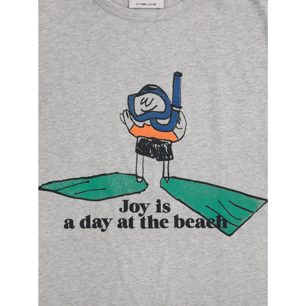 Køb Bobo Choses Heather Grey A Day At The Strand T-Shirt