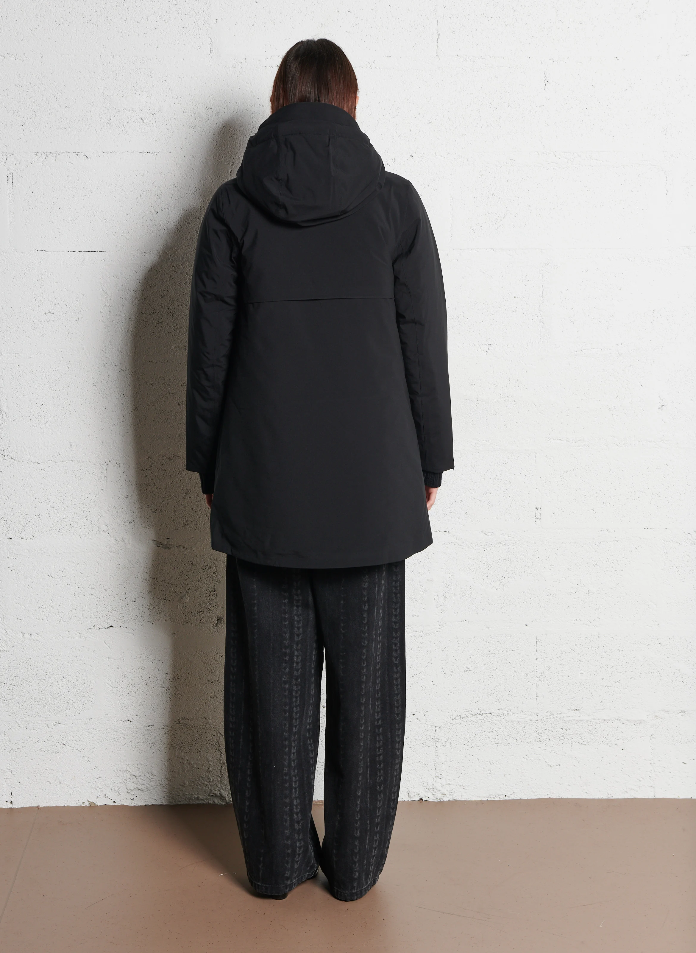MATHIEL BONDED PADDED - Parka col montant | Noir