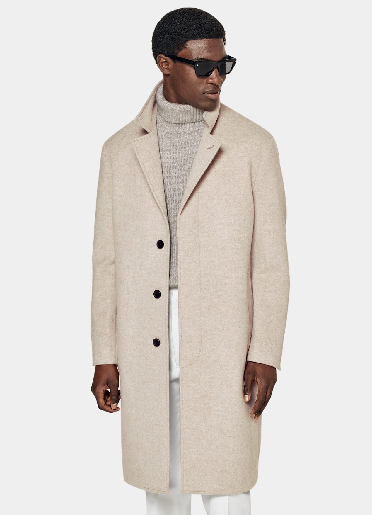 Manteau long sable