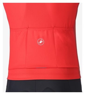 Maillot à Manches Courtes Castelli Entrata 6 Homme Bleu Rouge Bordeaux