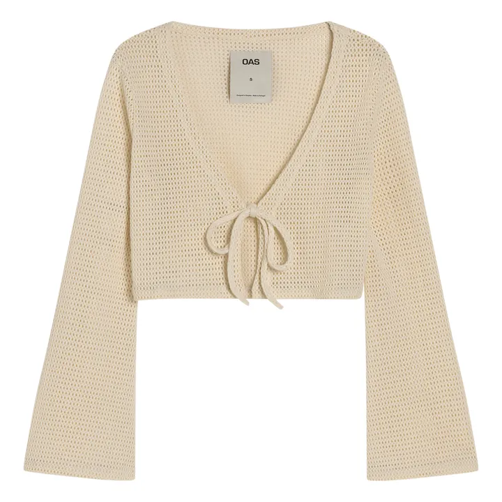 OAS Gilet Vacay Net | Ecru