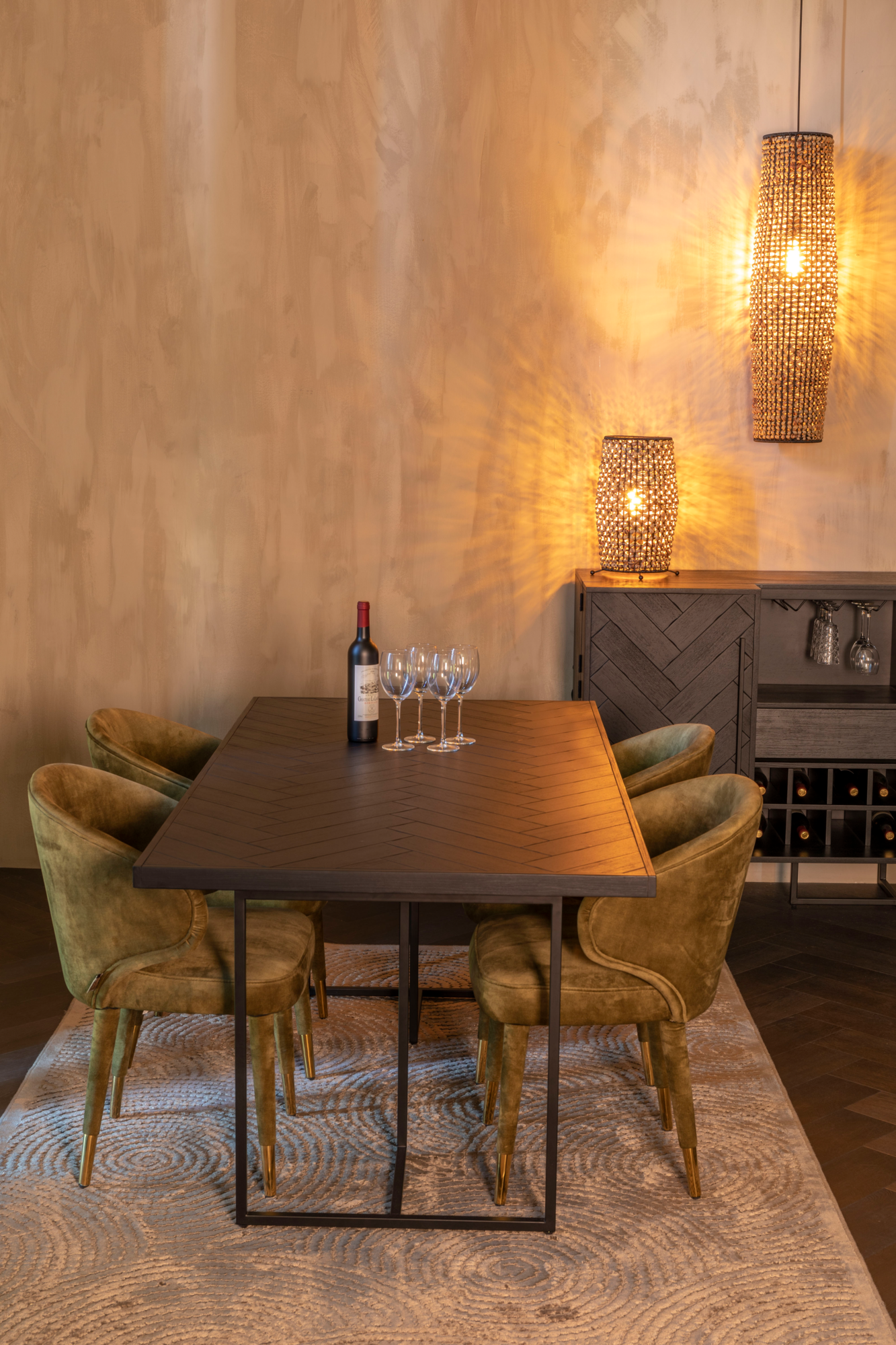 Eettafel Class bruin 180 x 90 cm