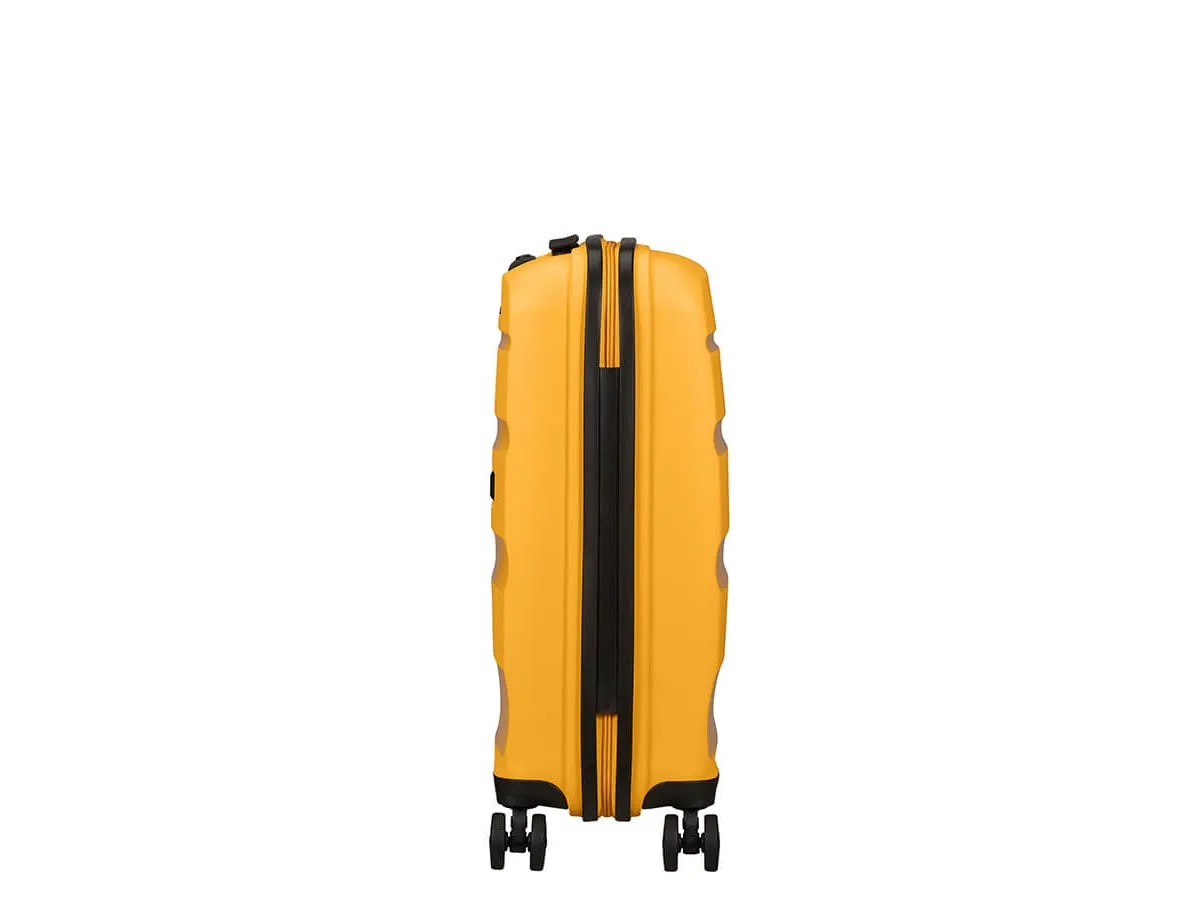 American Tourister Spinner, Trolley, Hård skal, Gul, Kabine, Polypropylen (PP), 4 hjul