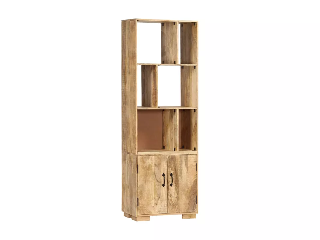 Bibliothèque 60x35x180 cm Bois de manguier solide