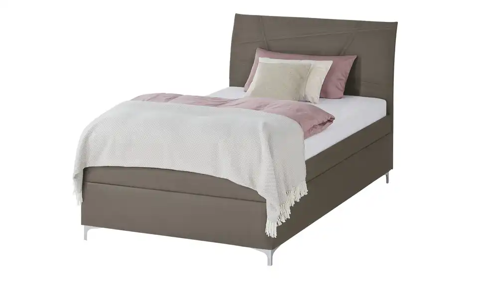 Polsterbett Lauren Taupe 140 cm