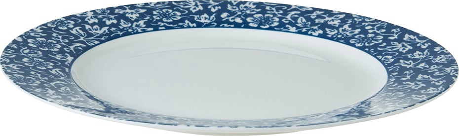 Laura Ashley ontbijtbord Alyssa blauw D 20 H 1,9 cm