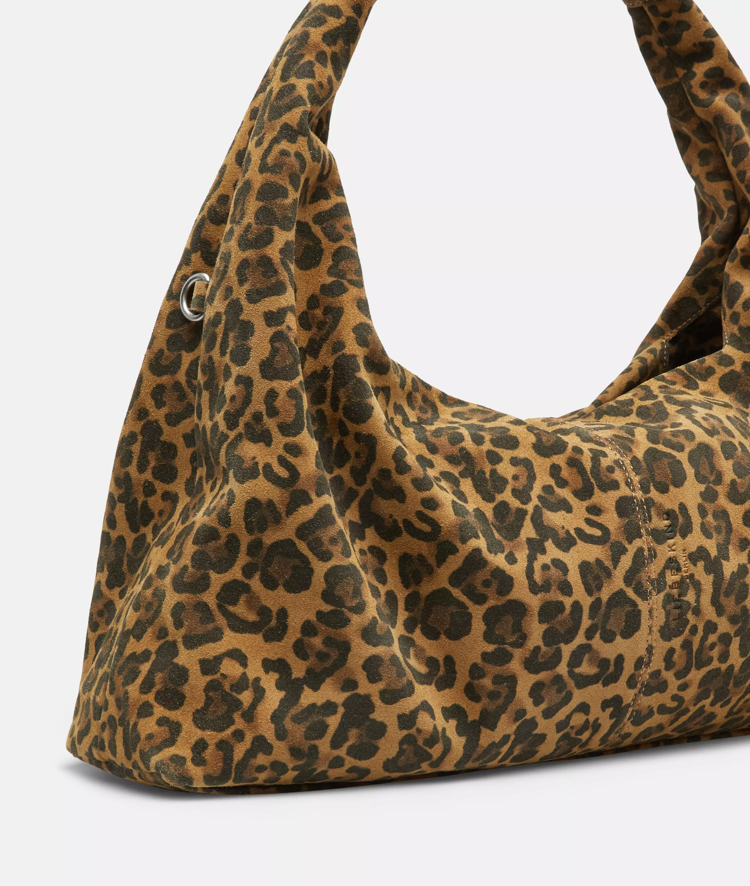 Leo Scarlet Satchel M Spacious shoulder bag with leo print
