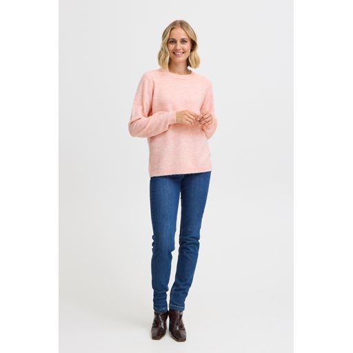 Fransa Ellis Striktrøje, Peachskin Melange, XXL