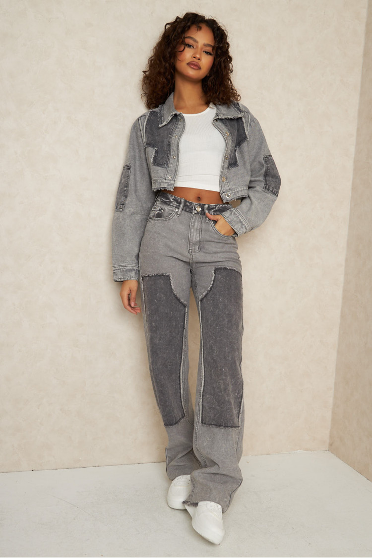 Jean regular gris