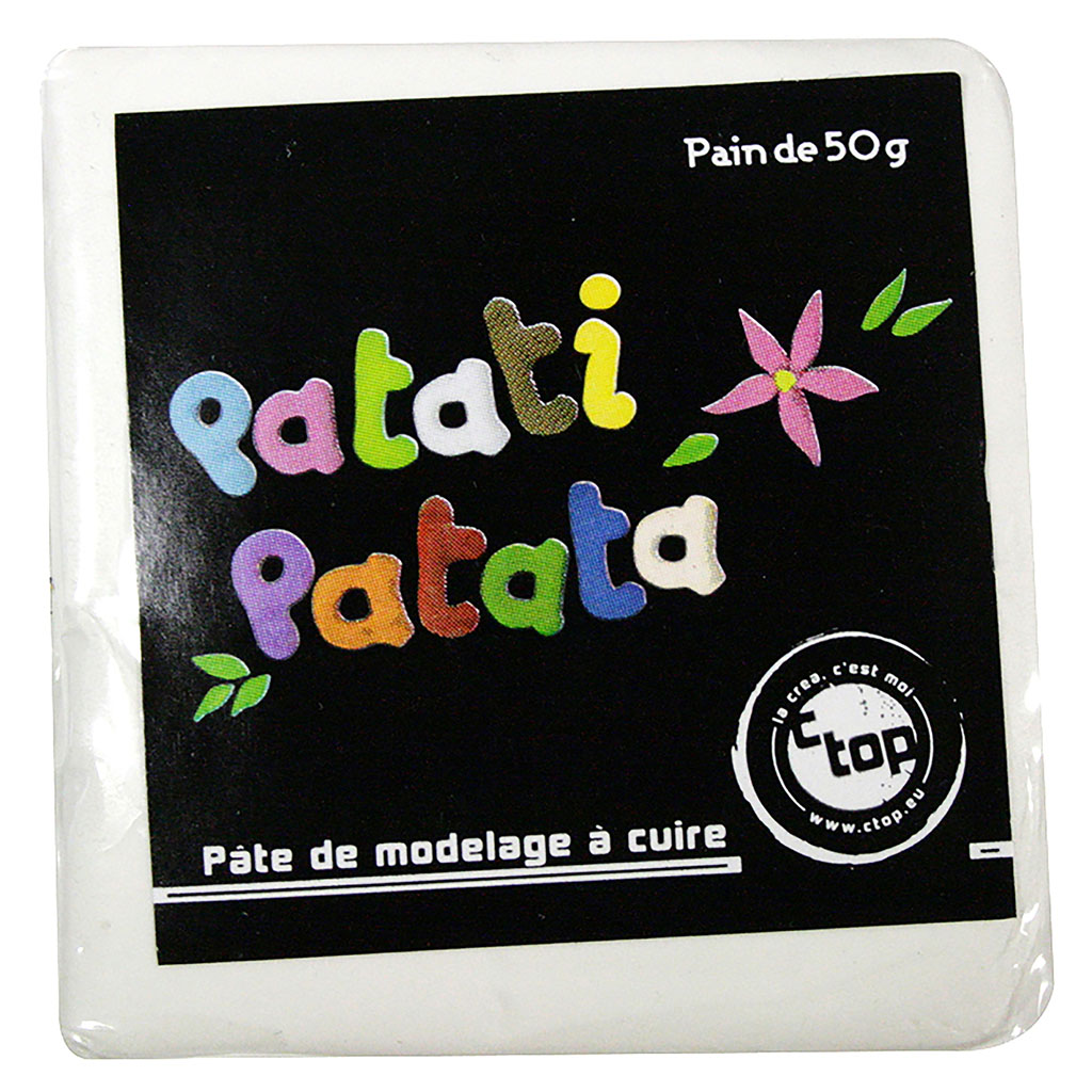Pâte à modeler auto durcissante blanche 250g
