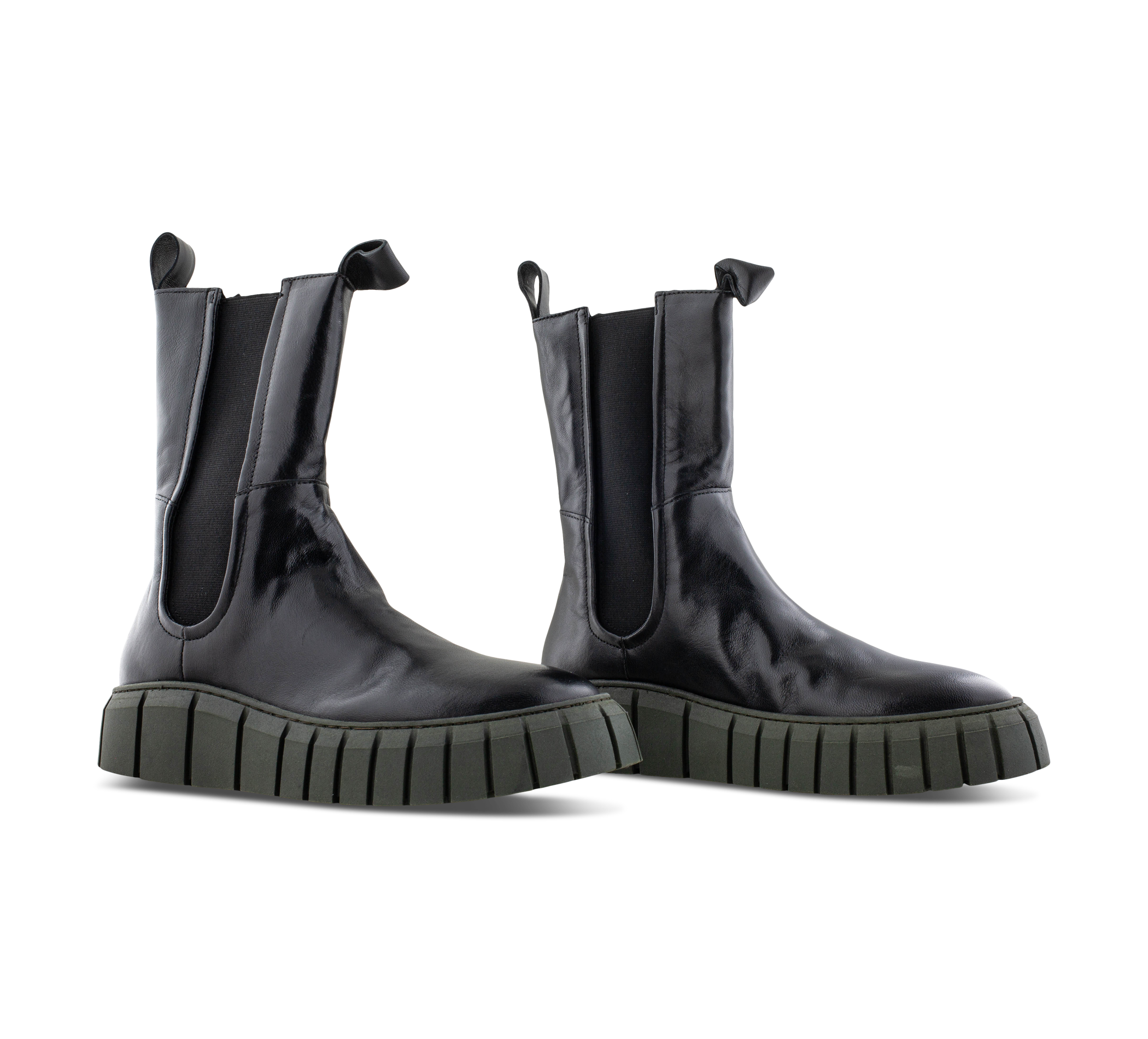 1874 by Walder Chelsea Boots schwarz