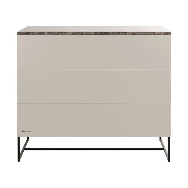 Kidsmill Modular 2 Commode 3L Mat Oatmeal - Zwart - Warm Taupe